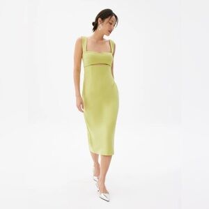 RW & CO Elegant Lime Green Dress SIZE 6
